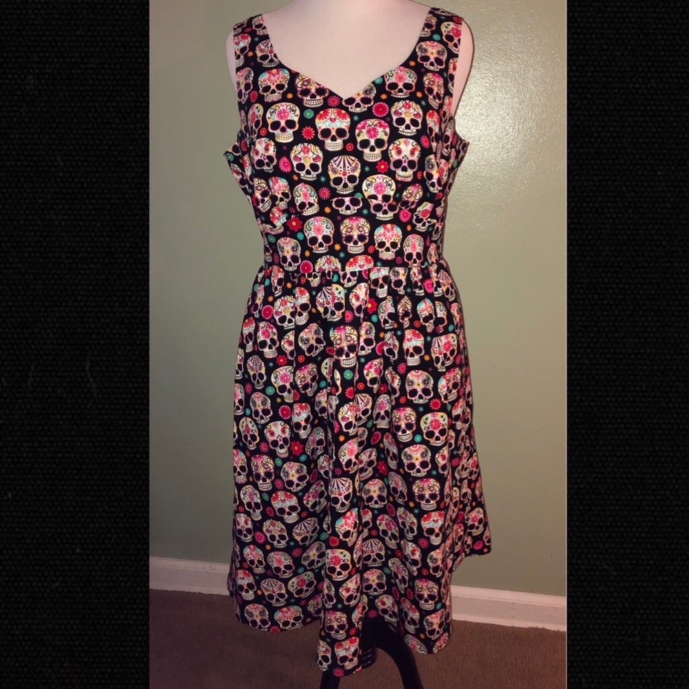 Folter Retrolicious Sugar Skull Dress 1X